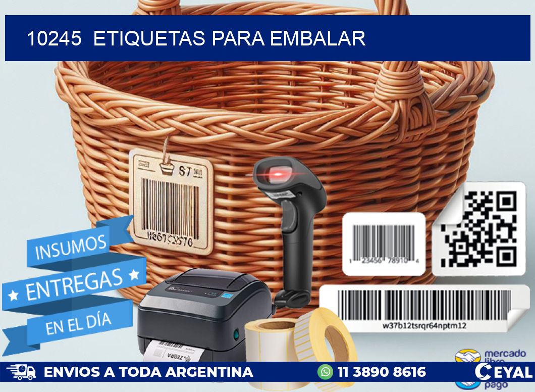 10245  ETIQUETAS PARA EMBALAR