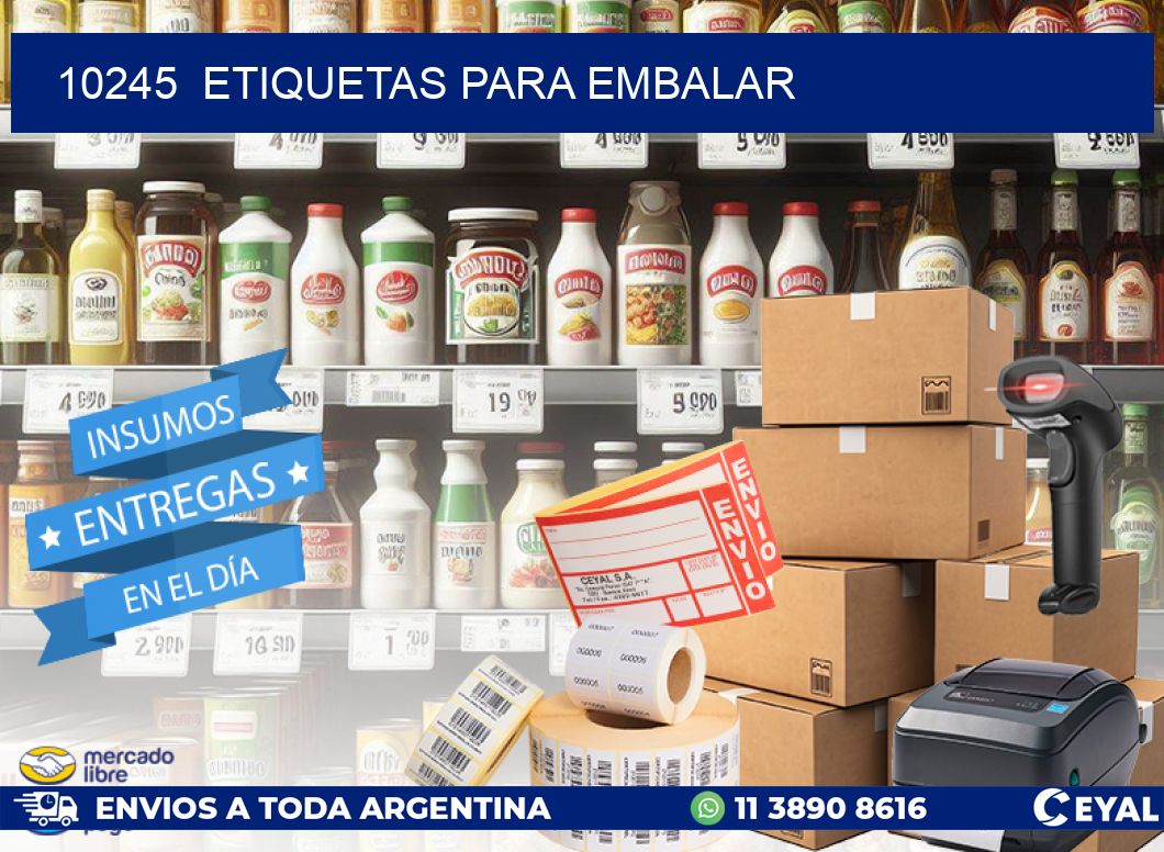 10245  ETIQUETAS PARA EMBALAR