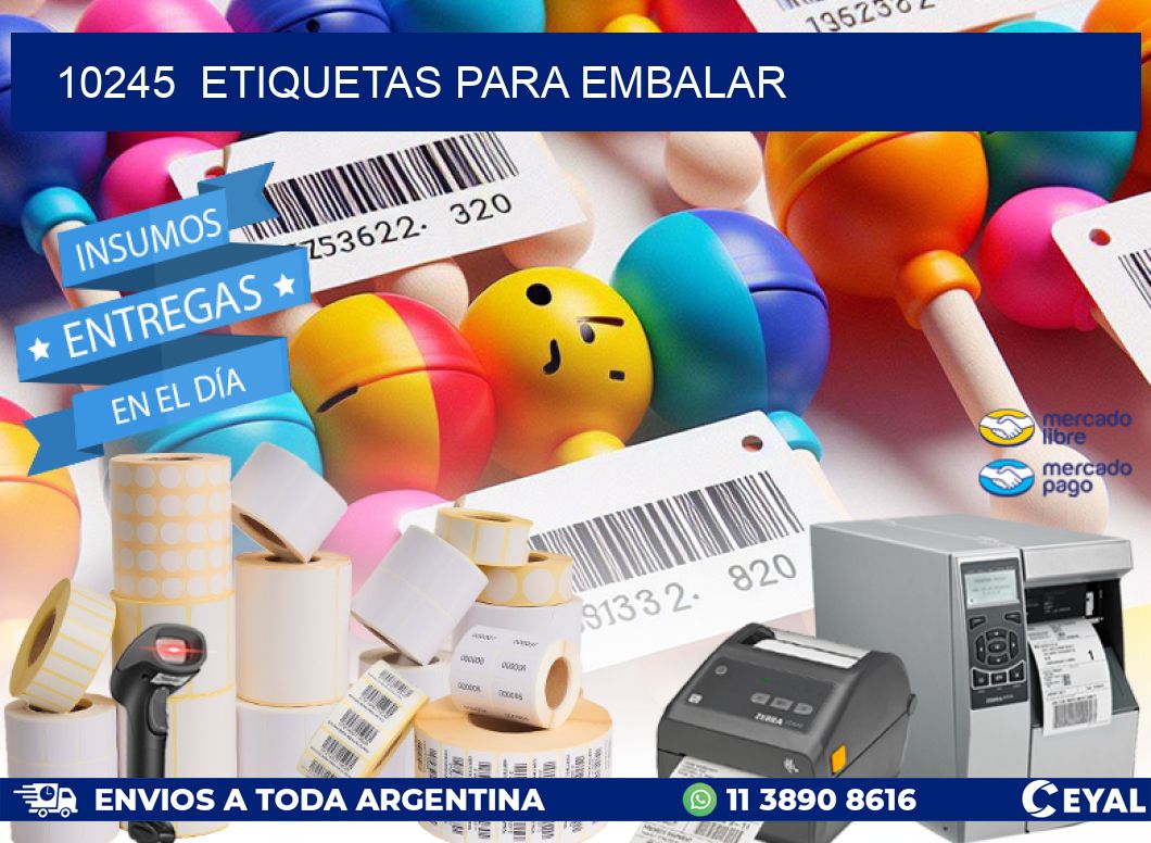 10245  ETIQUETAS PARA EMBALAR