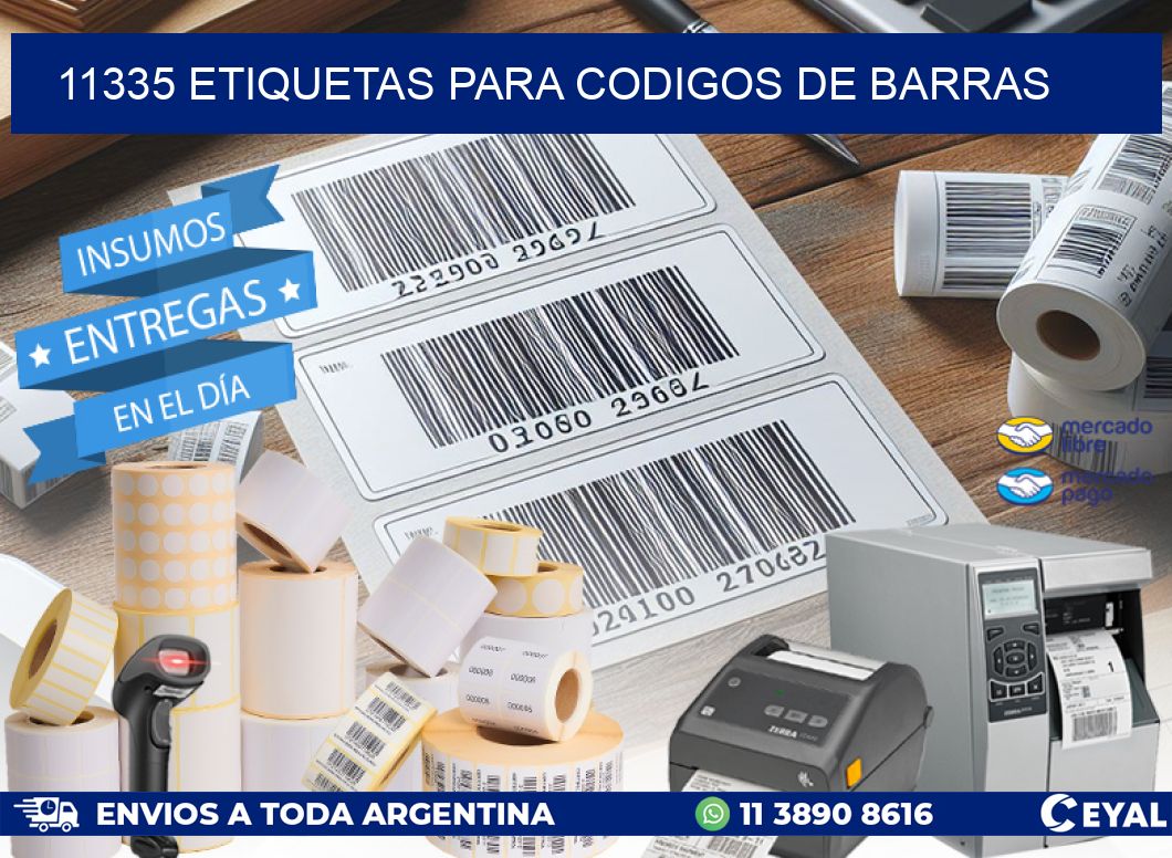 11335 ETIQUETAS PARA CODIGOS DE BARRAS
