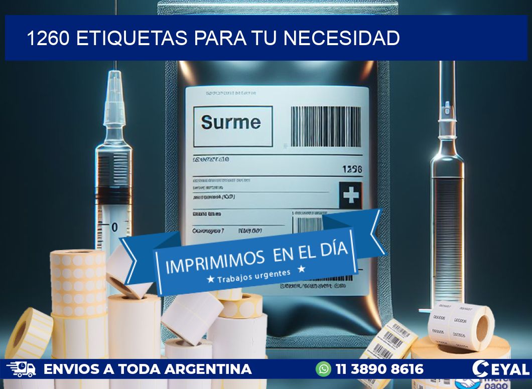 1260 ETIQUETAS PARA TU NECESIDAD