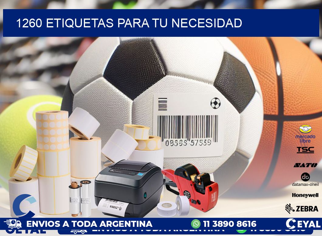 1260 ETIQUETAS PARA TU NECESIDAD