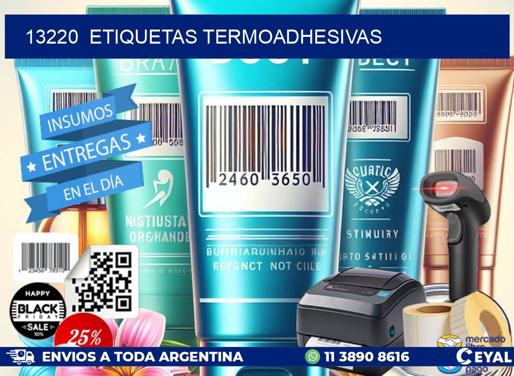 13220  ETIQUETAS TERMOADHESIVAS