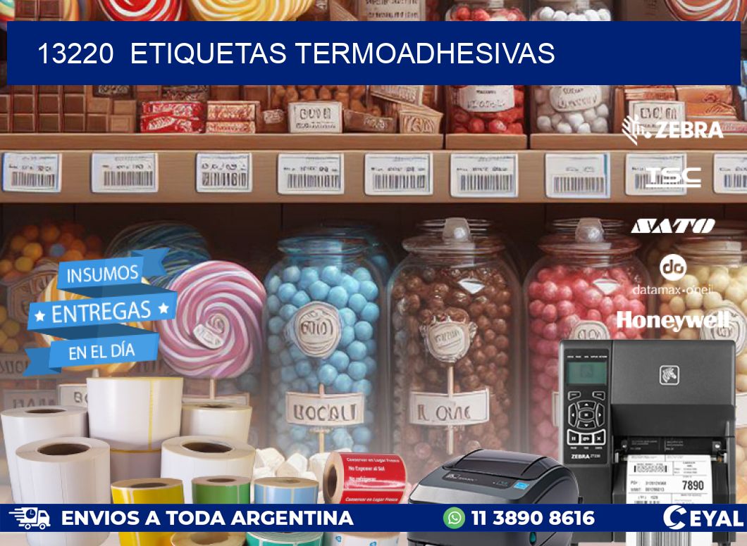 13220  ETIQUETAS TERMOADHESIVAS