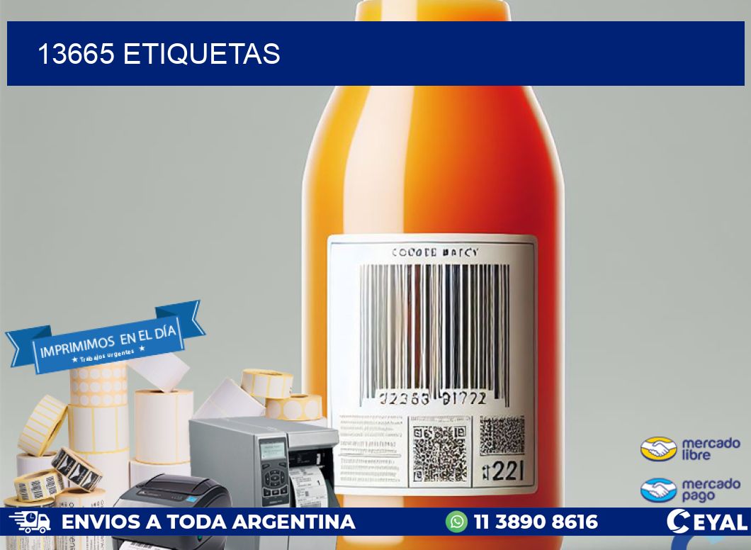 13665 ETIQUETAS