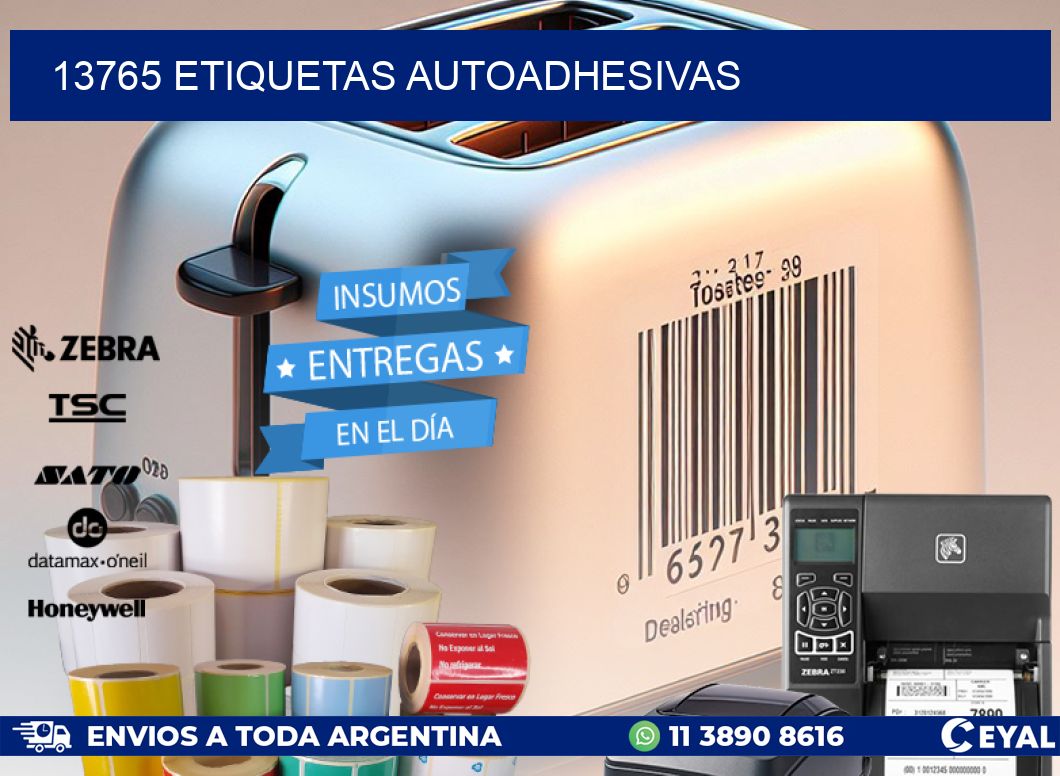 13765 ETIQUETAS AUTOADHESIVAS
