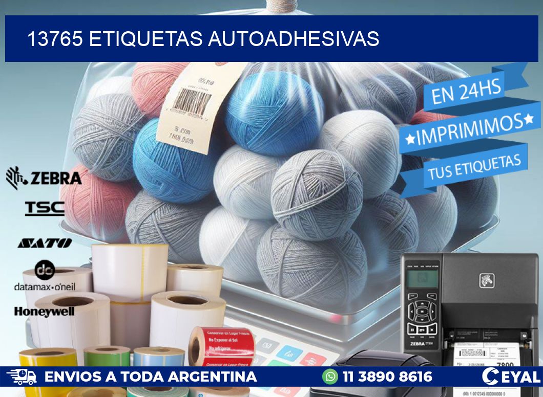 13765 ETIQUETAS AUTOADHESIVAS