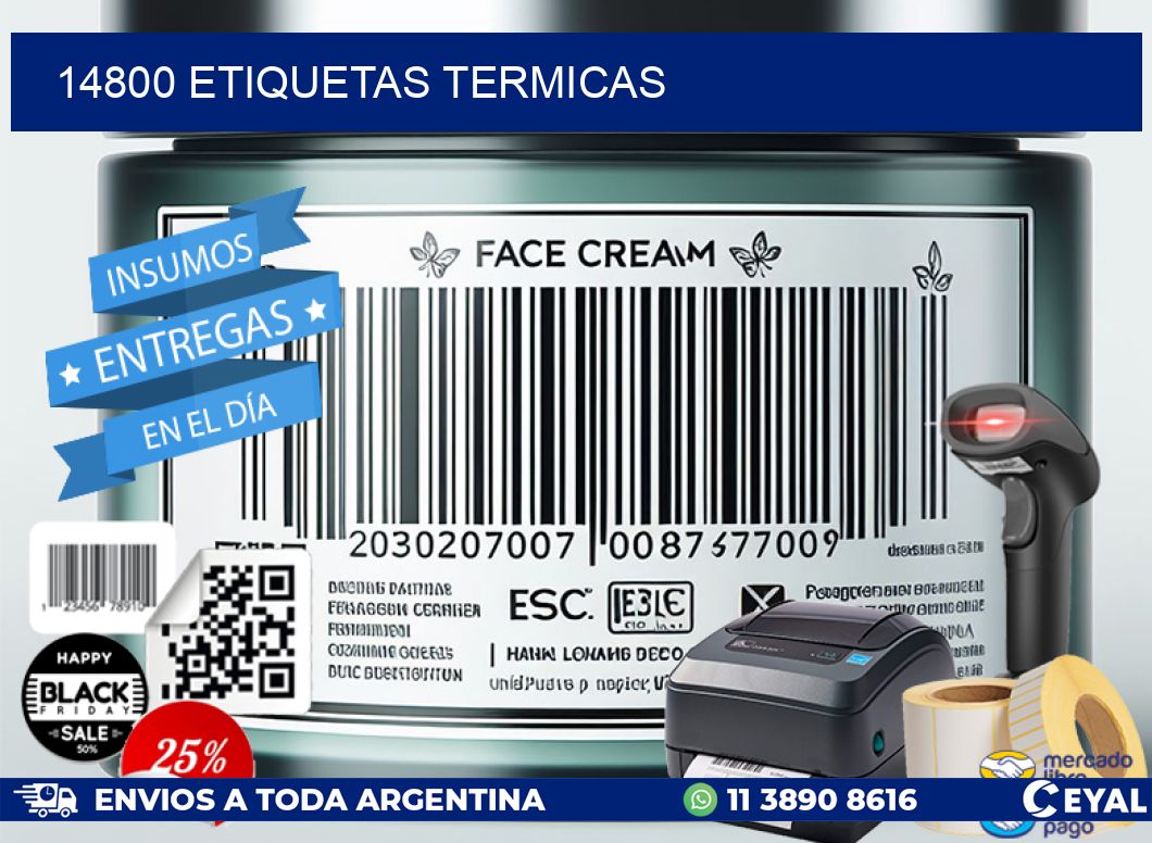 14800 ETIQUETAS TERMICAS