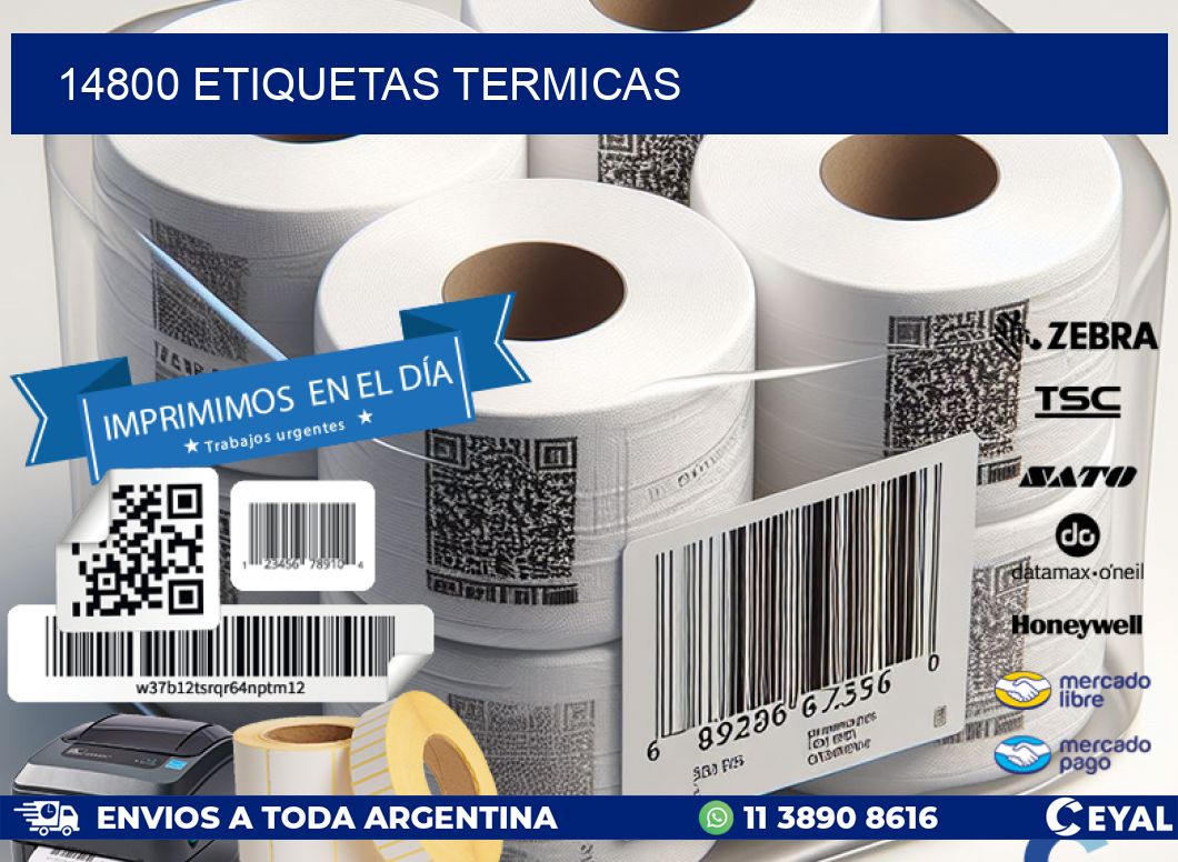 14800 ETIQUETAS TERMICAS