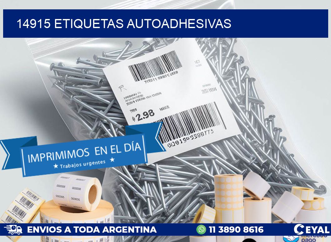 14915 ETIQUETAS AUTOADHESIVAS