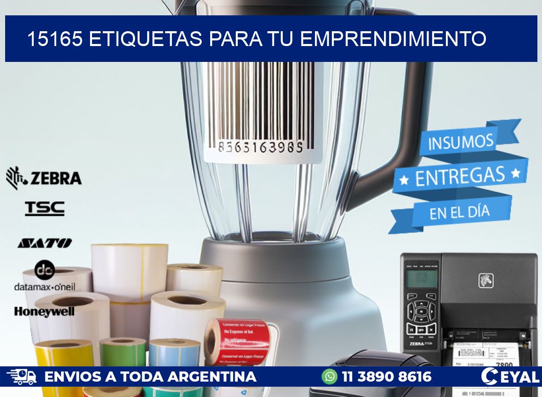 15165 ETIQUETAS PARA TU EMPRENDIMIENTO