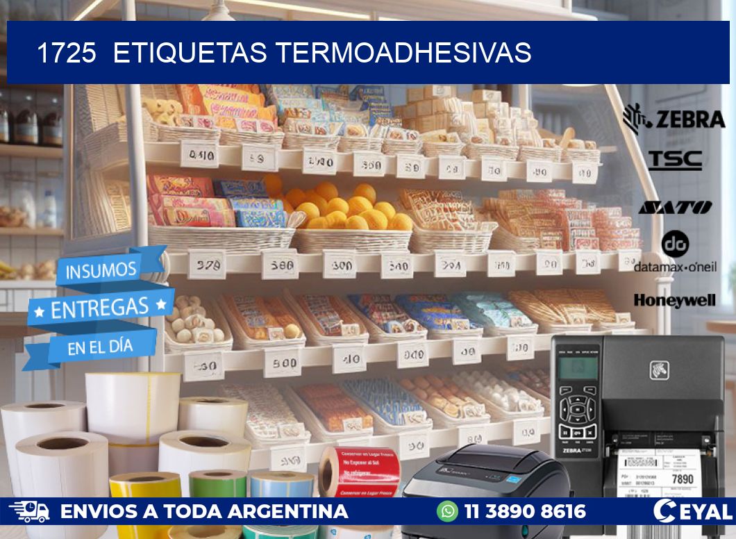 1725  ETIQUETAS TERMOADHESIVAS