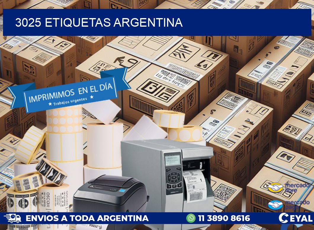 3025 ETIQUETAS ARGENTINA
