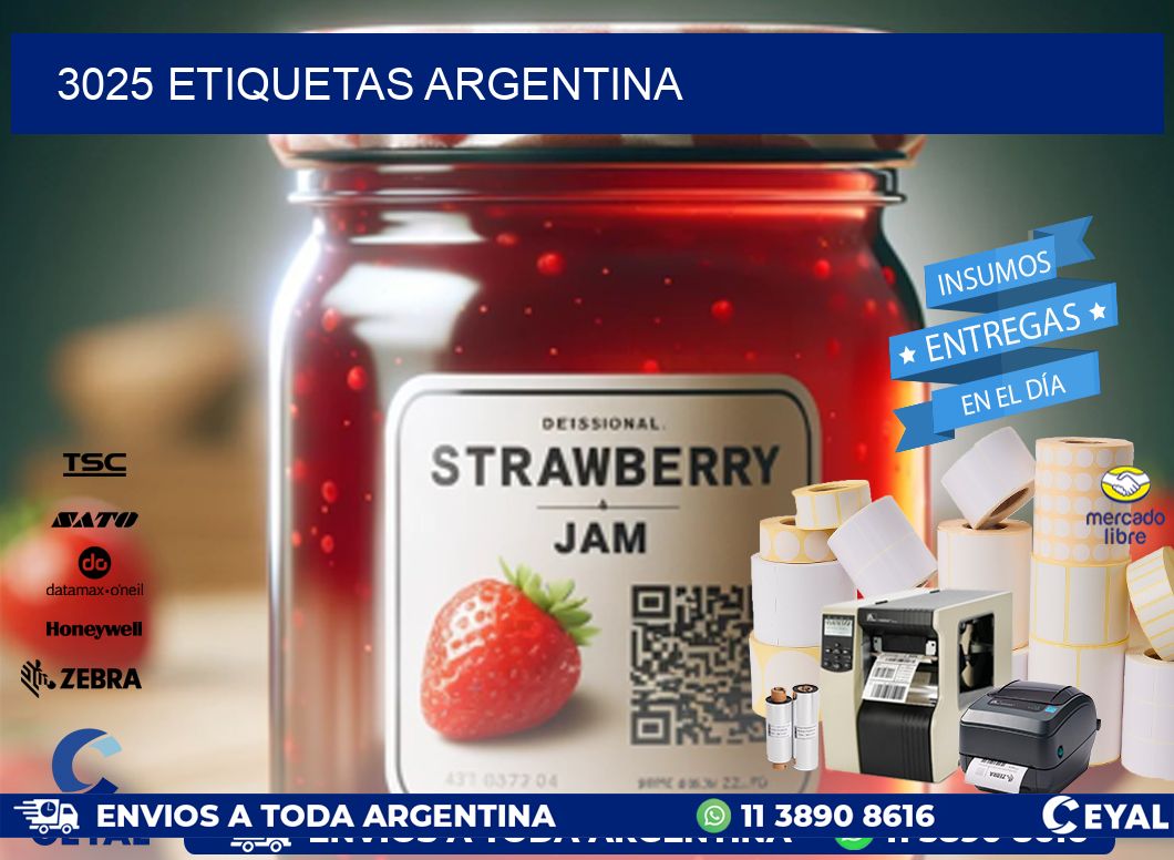 3025 ETIQUETAS ARGENTINA