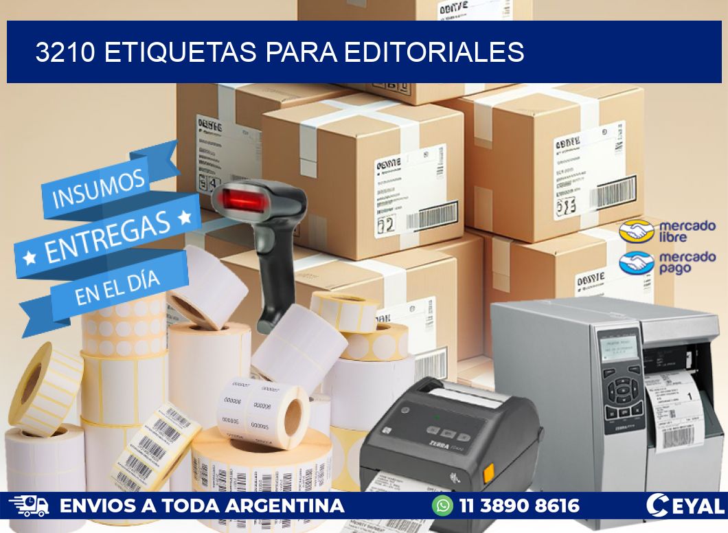 3210 ETIQUETAS PARA EDITORIALES