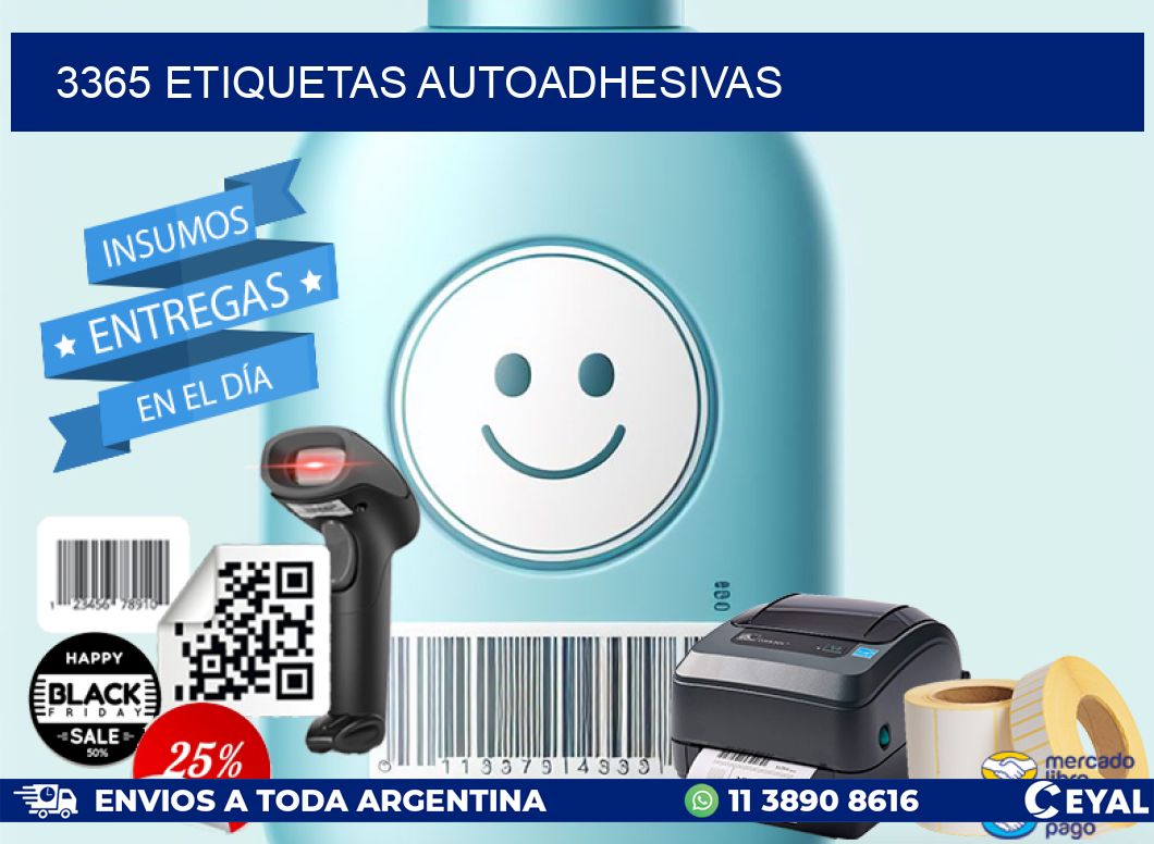 3365 ETIQUETAS AUTOADHESIVAS