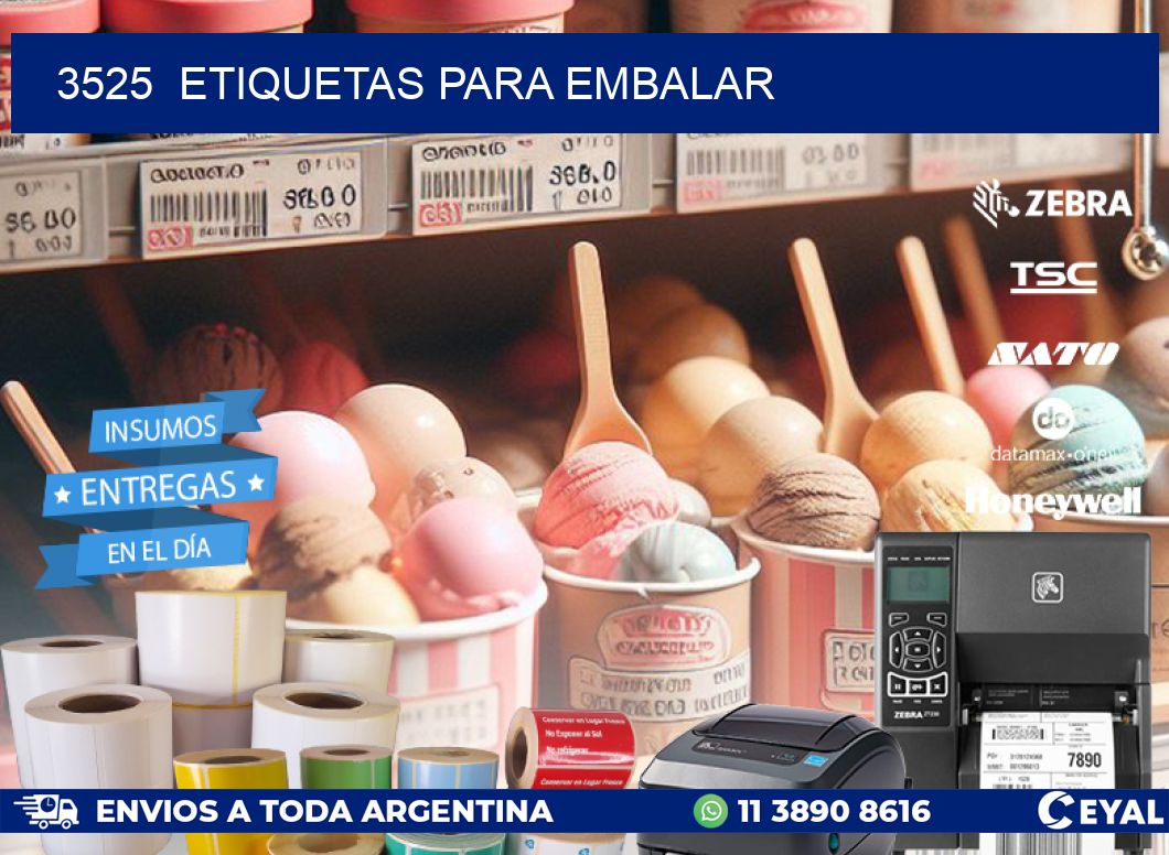 3525  ETIQUETAS PARA EMBALAR
