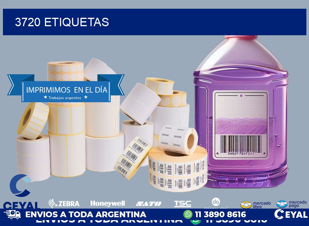 3720 ETIQUETAS