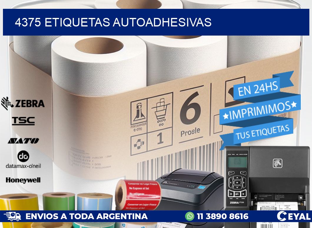 4375 ETIQUETAS AUTOADHESIVAS