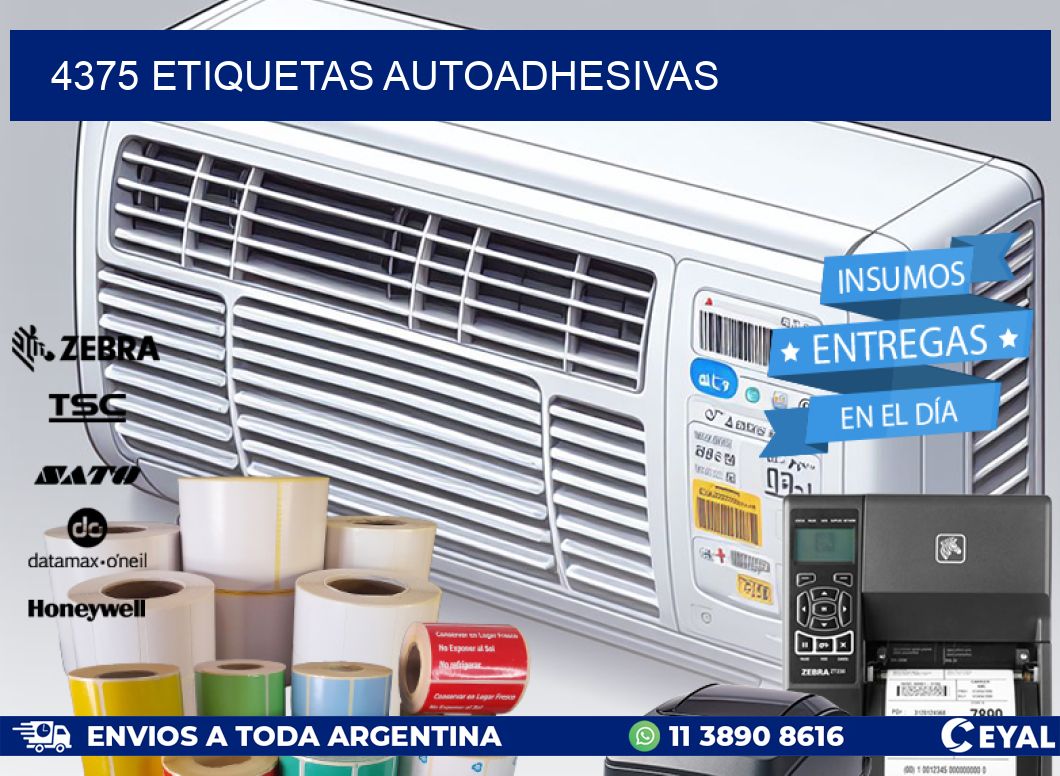 4375 ETIQUETAS AUTOADHESIVAS