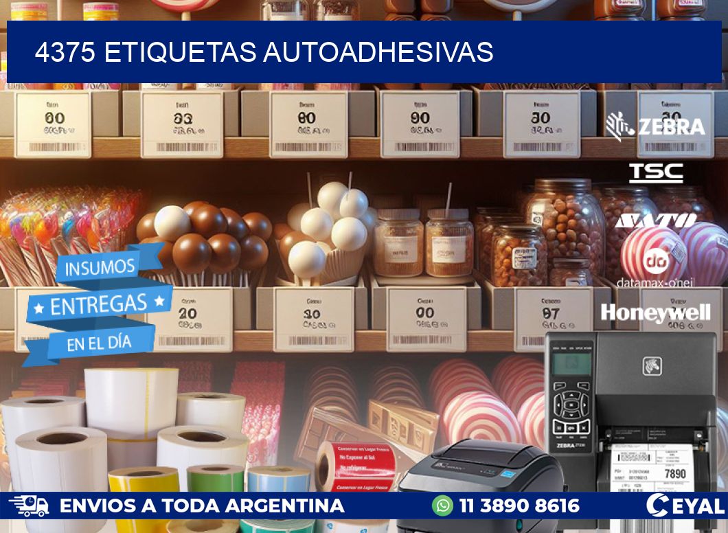 4375 ETIQUETAS AUTOADHESIVAS