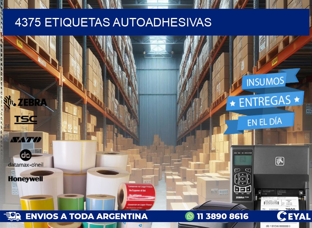 4375 ETIQUETAS AUTOADHESIVAS