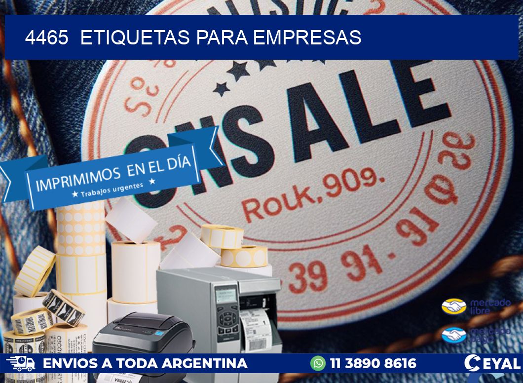 4465 ETIQUETAS PARA EMPRESAS