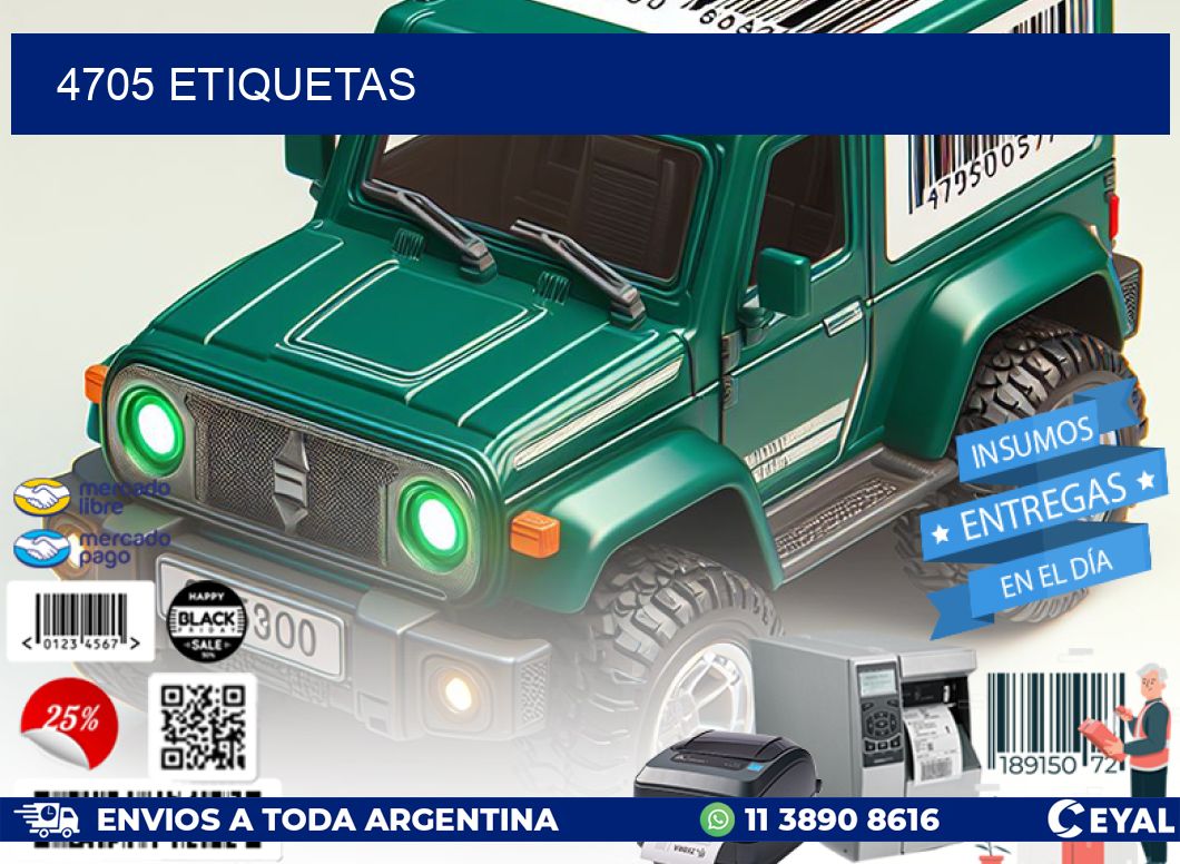 4705 ETIQUETAS