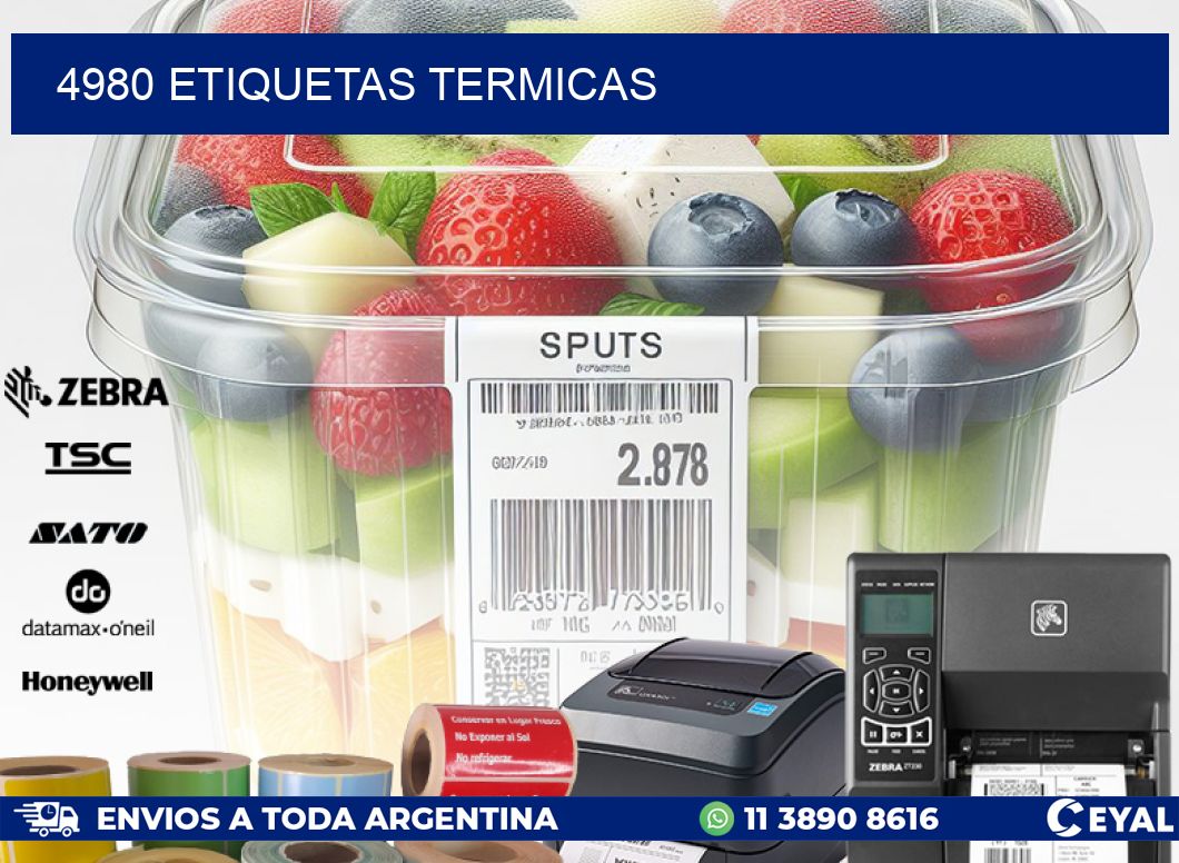 4980 ETIQUETAS TERMICAS