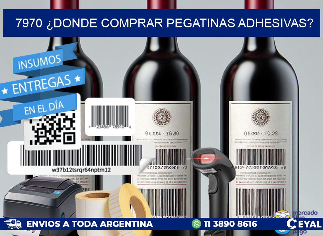 7970 ¿DONDE COMPRAR PEGATINAS ADHESIVAS?