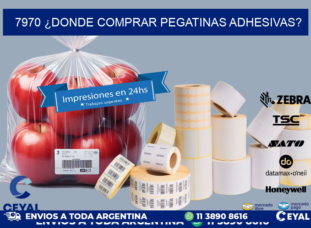 7970 ¿DONDE COMPRAR PEGATINAS ADHESIVAS?