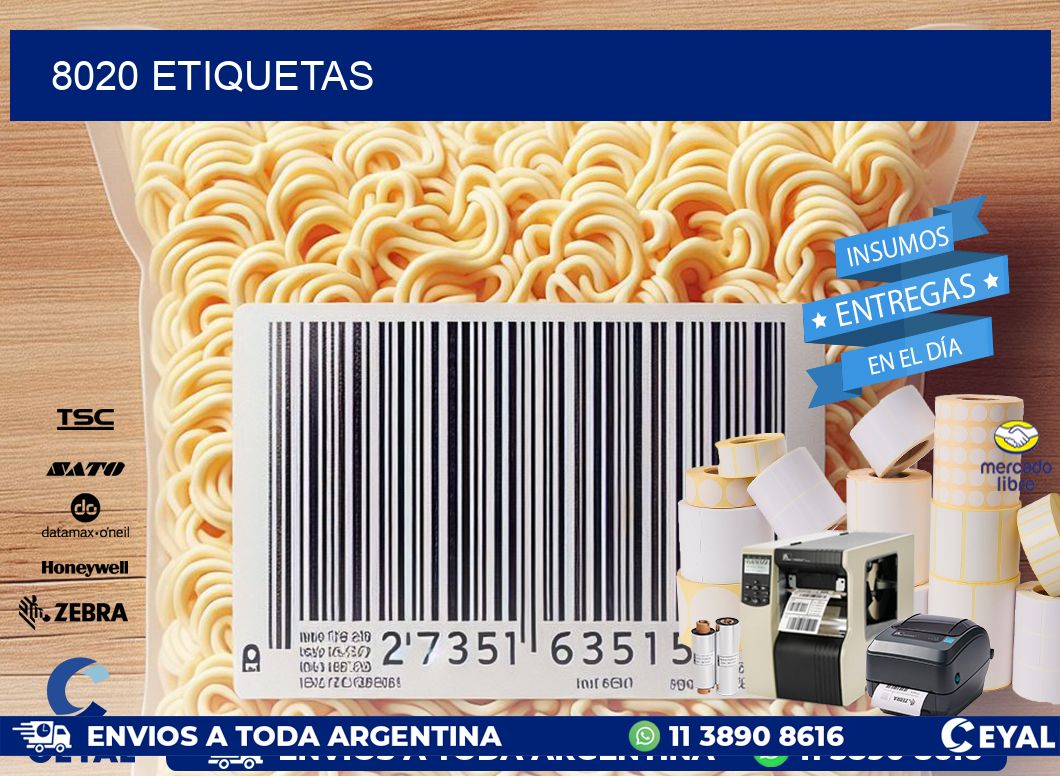 8020 ETIQUETAS