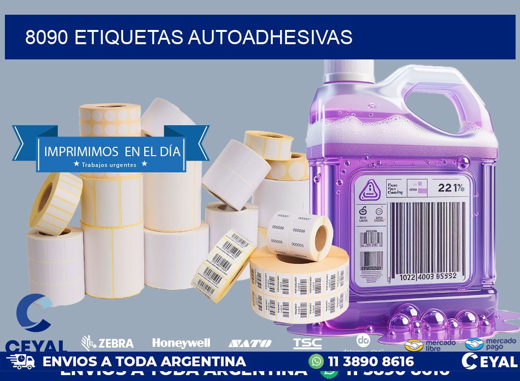 8090 ETIQUETAS AUTOADHESIVAS