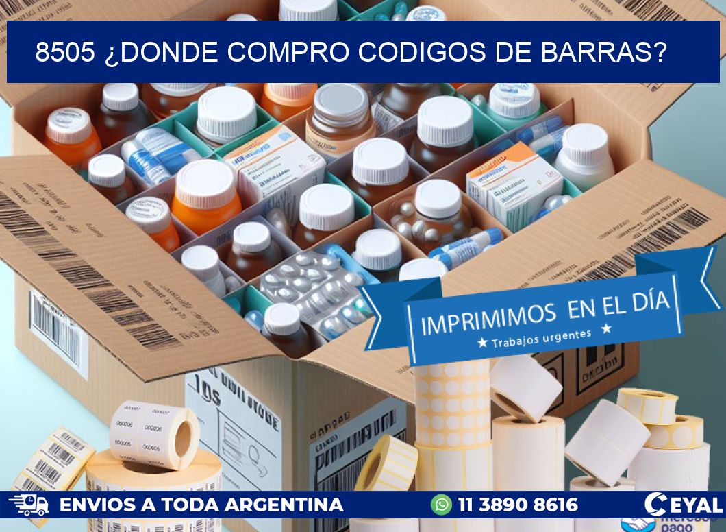 8505 ¿DONDE COMPRO CODIGOS DE BARRAS?