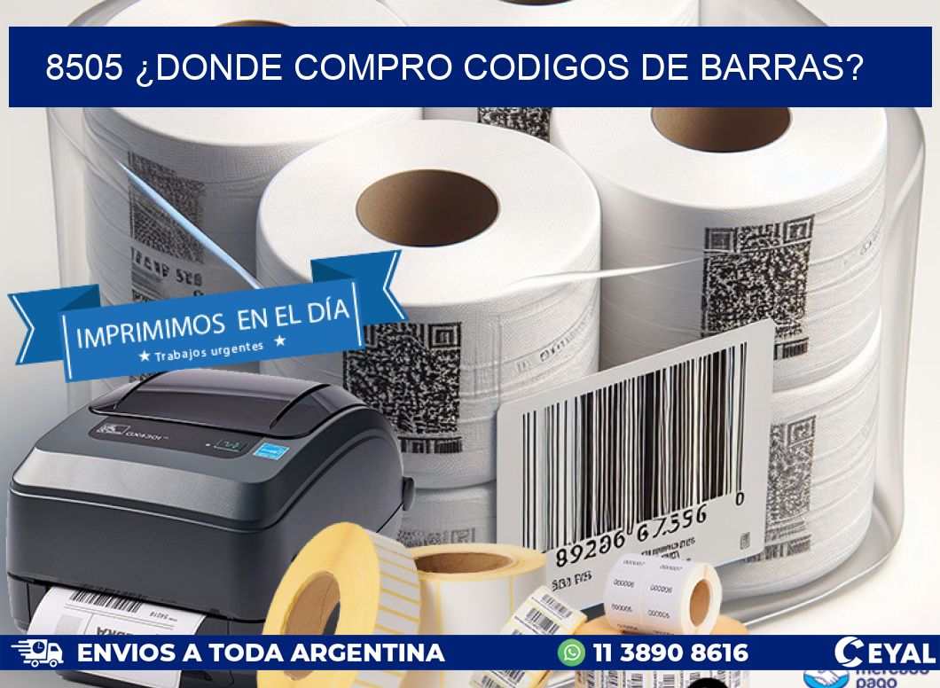 8505 ¿DONDE COMPRO CODIGOS DE BARRAS?