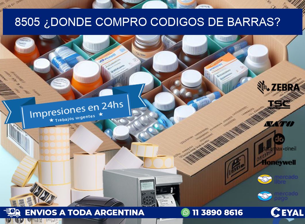 8505 ¿DONDE COMPRO CODIGOS DE BARRAS?