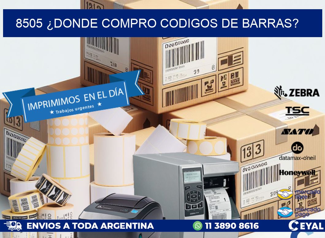 8505 ¿DONDE COMPRO CODIGOS DE BARRAS?