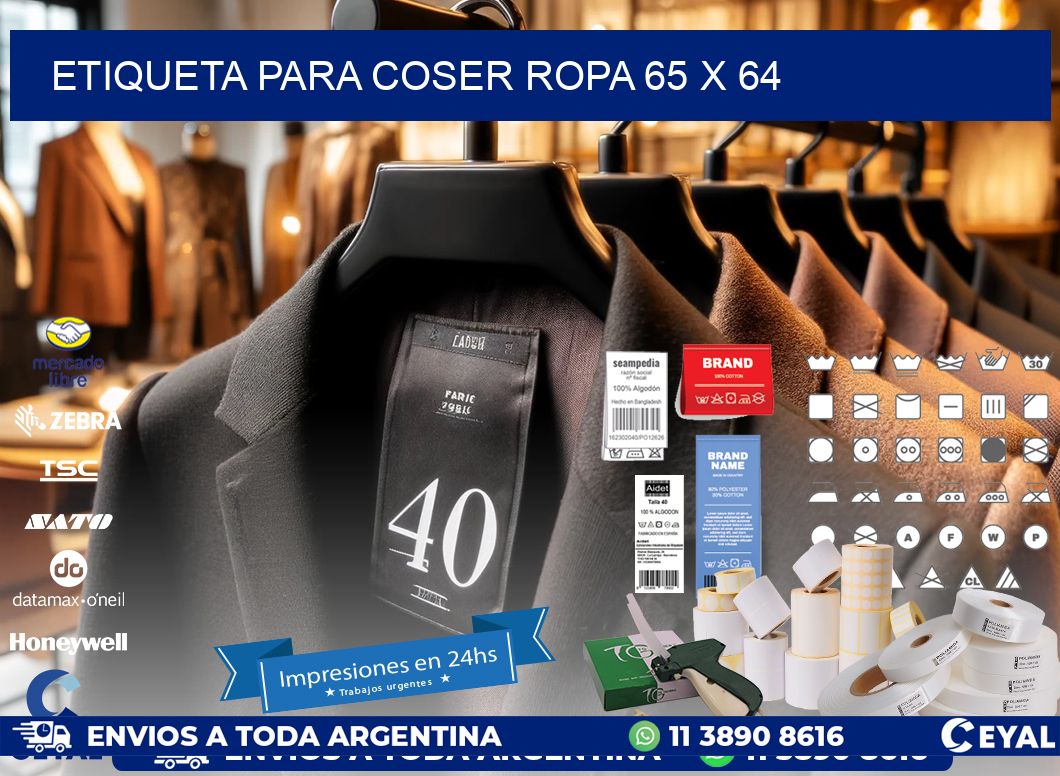 ETIQUETA PARA COSER ROPA 65 x 64