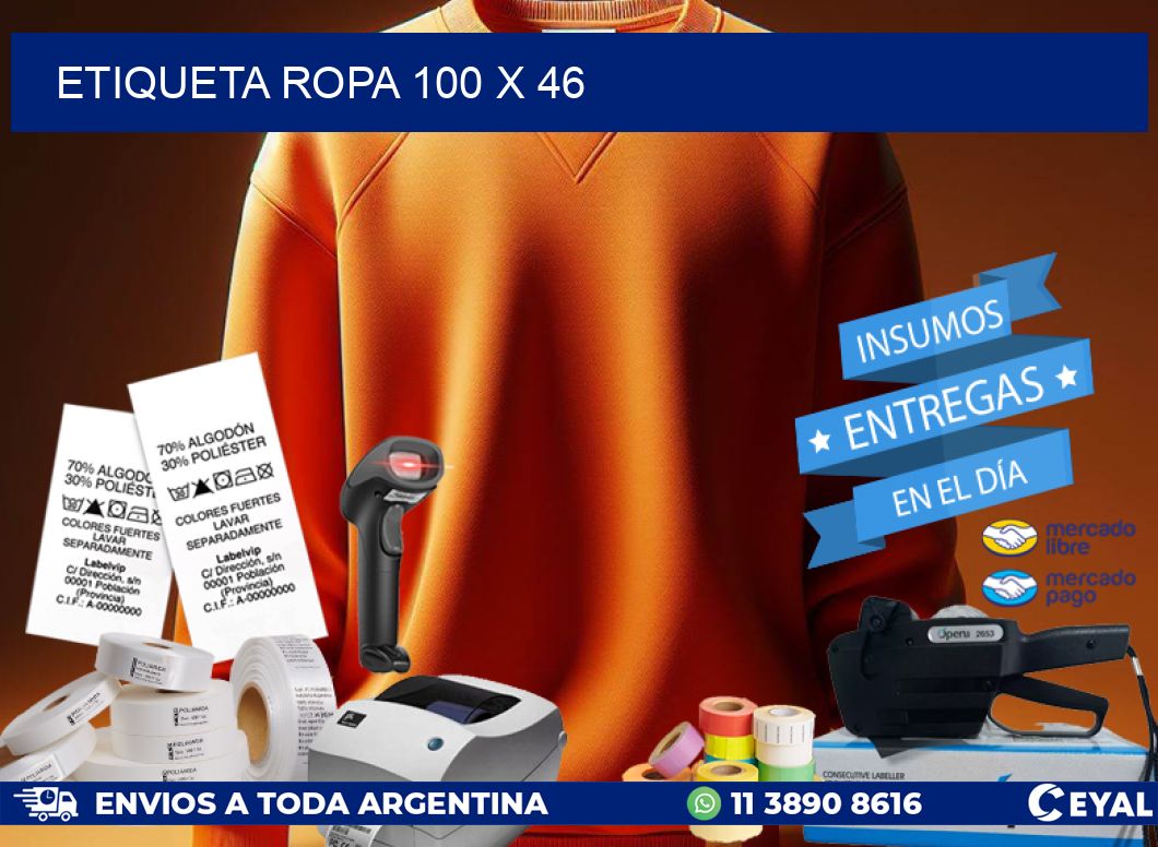 ETIQUETA ROPA 100 x 46
