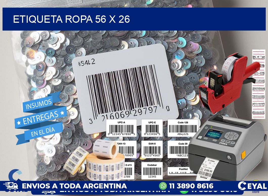 ETIQUETA ROPA 56 x 26