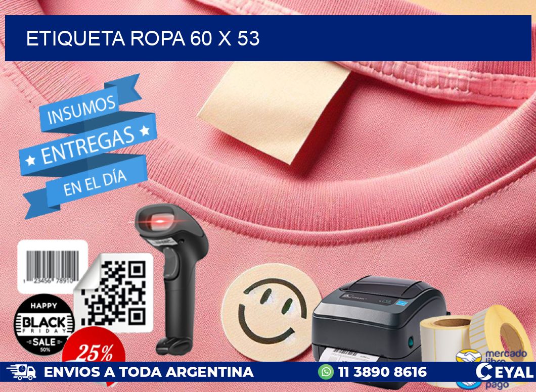 ETIQUETA ROPA 60 x 53