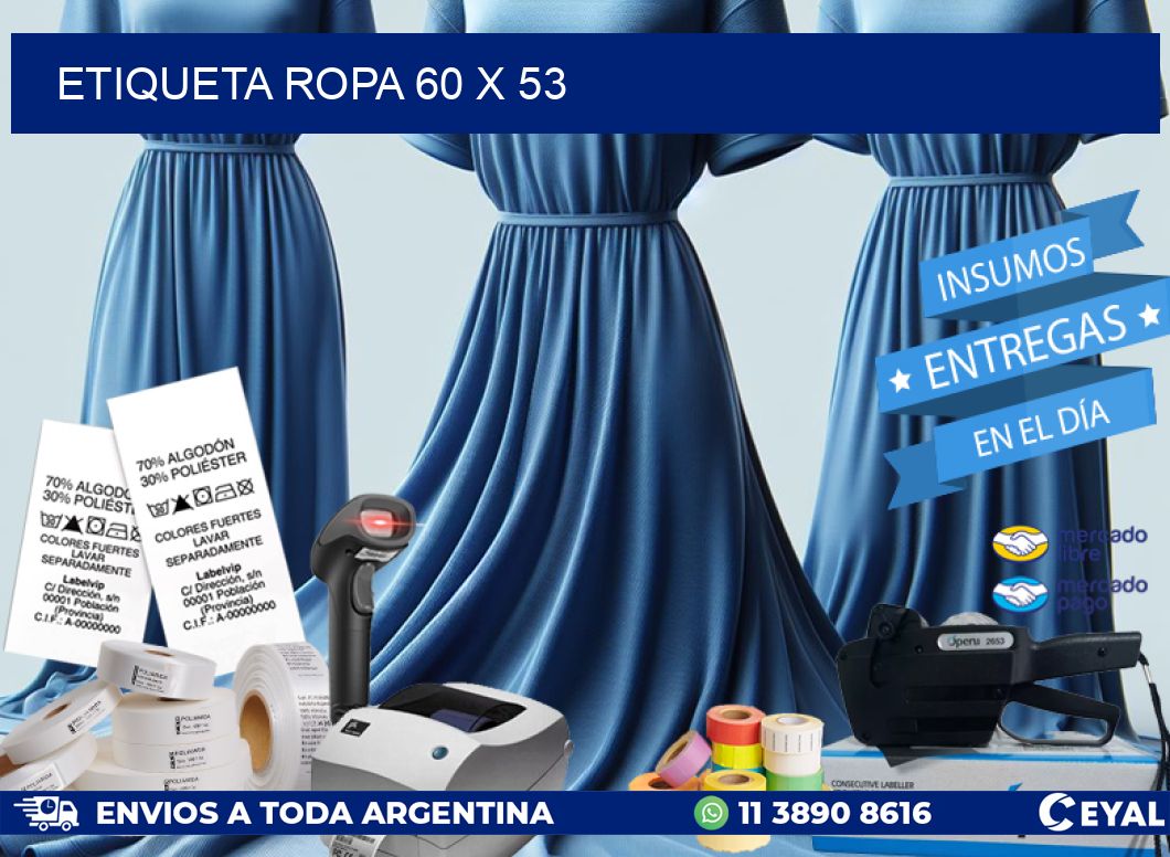 ETIQUETA ROPA 60 x 53