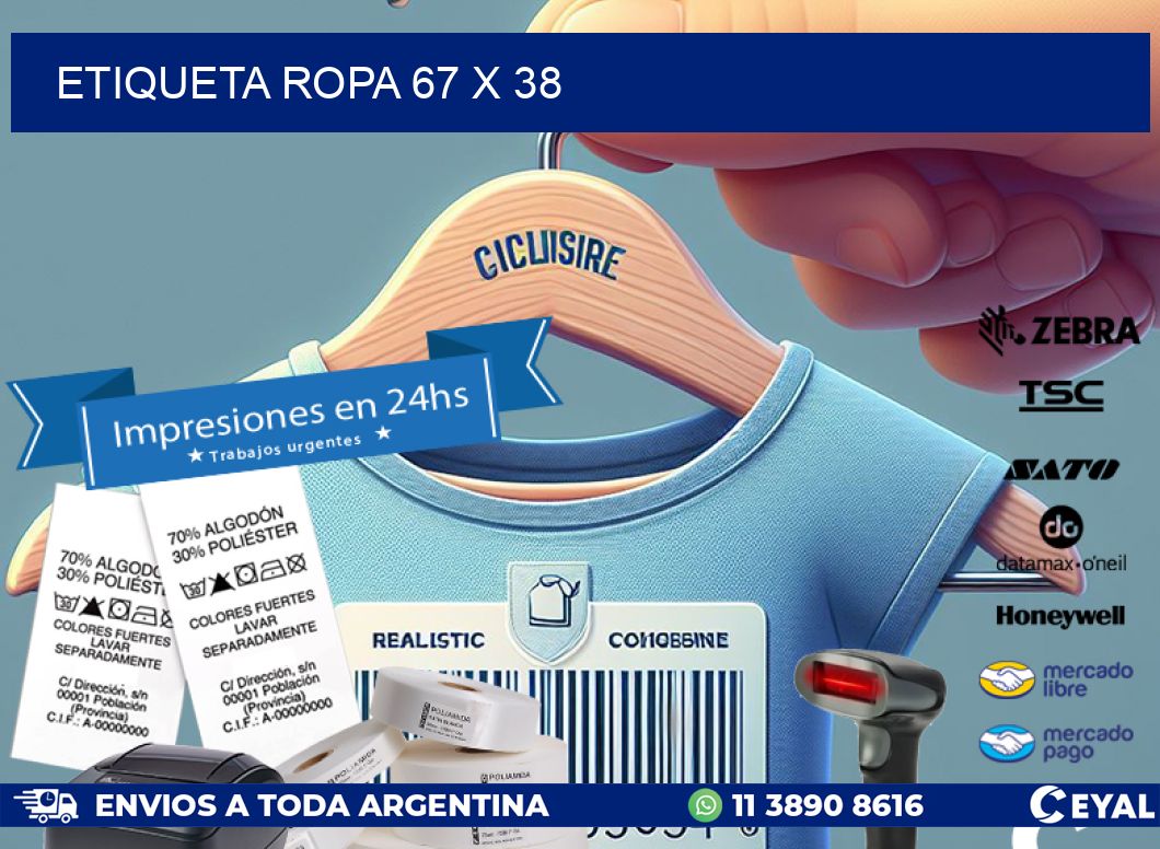 ETIQUETA ROPA 67 x 38