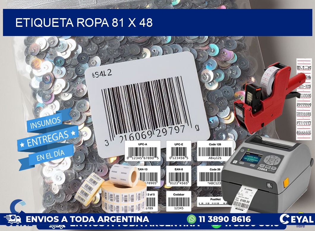 ETIQUETA ROPA 81 x 48