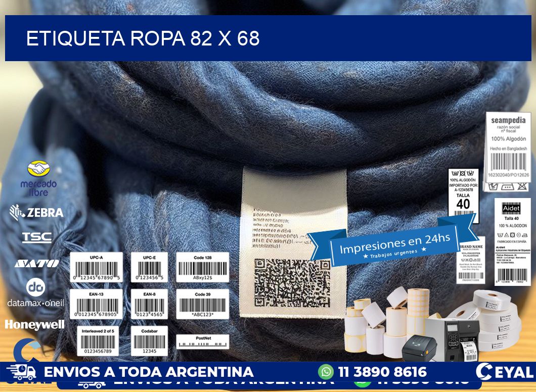 ETIQUETA ROPA 82 x 68