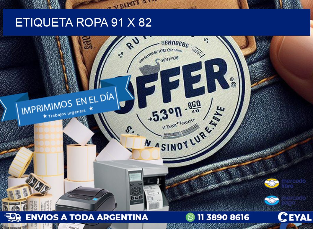 ETIQUETA ROPA 91 x 82