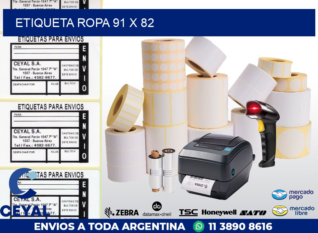 ETIQUETA ROPA 91 x 82