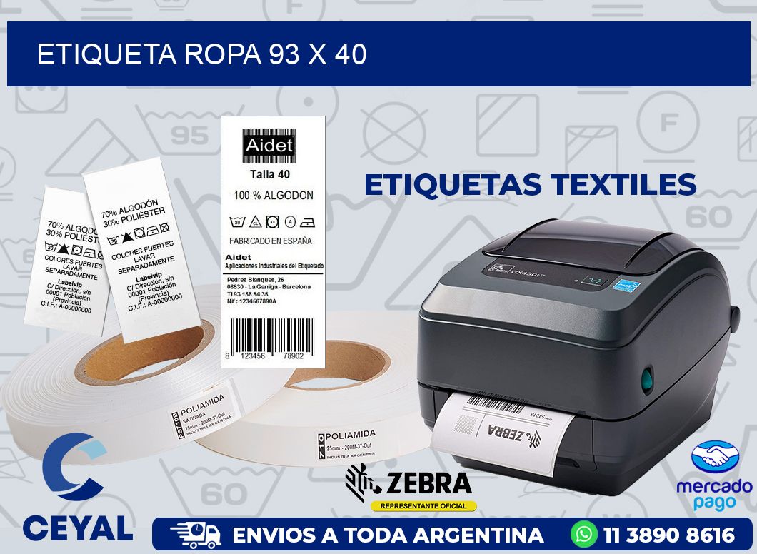 ETIQUETA ROPA 93 x 40