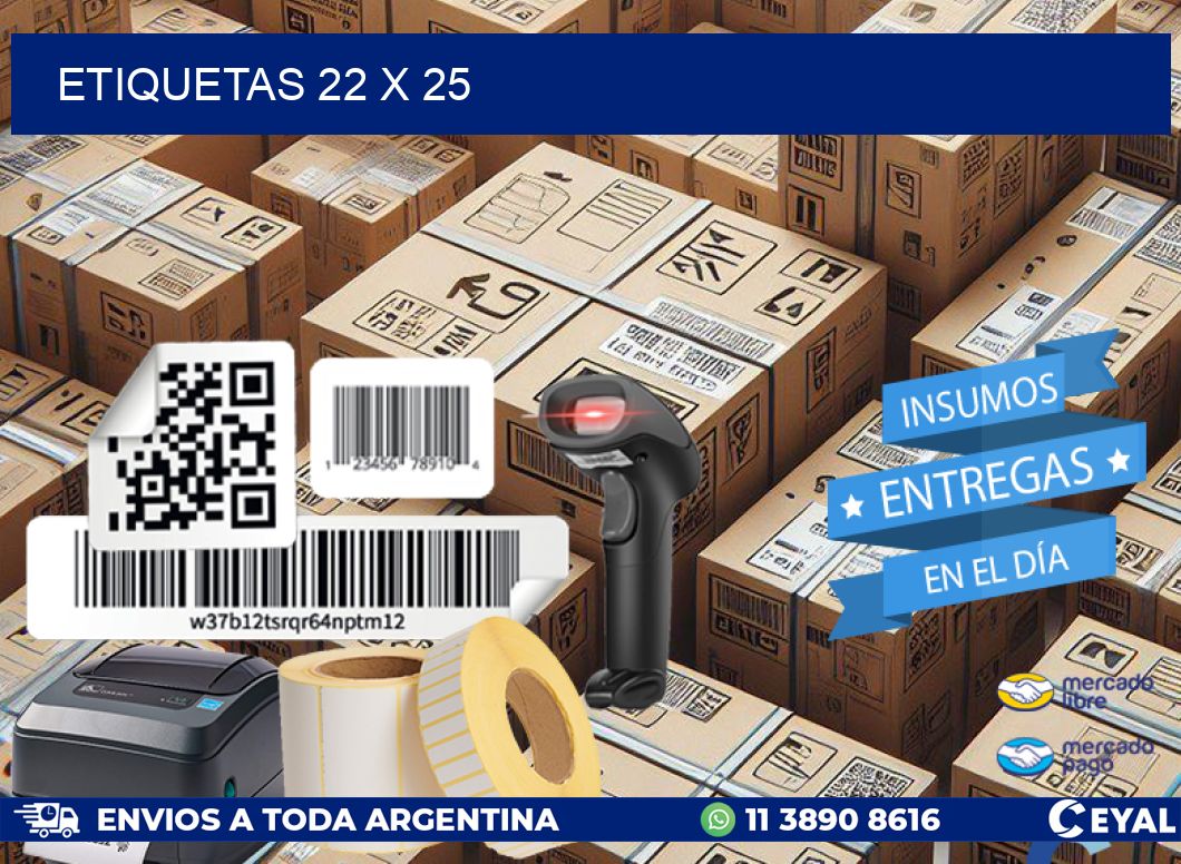 ETIQUETAS 22 x 25