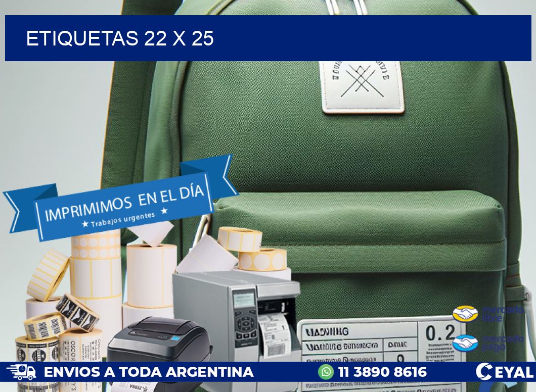 ETIQUETAS 22 x 25